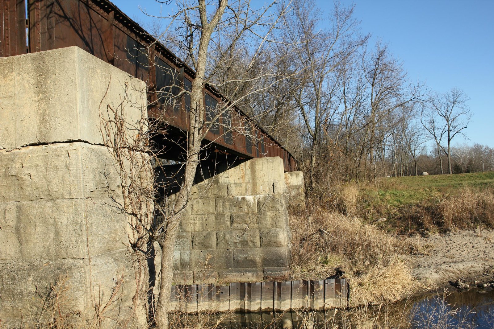 Looking east